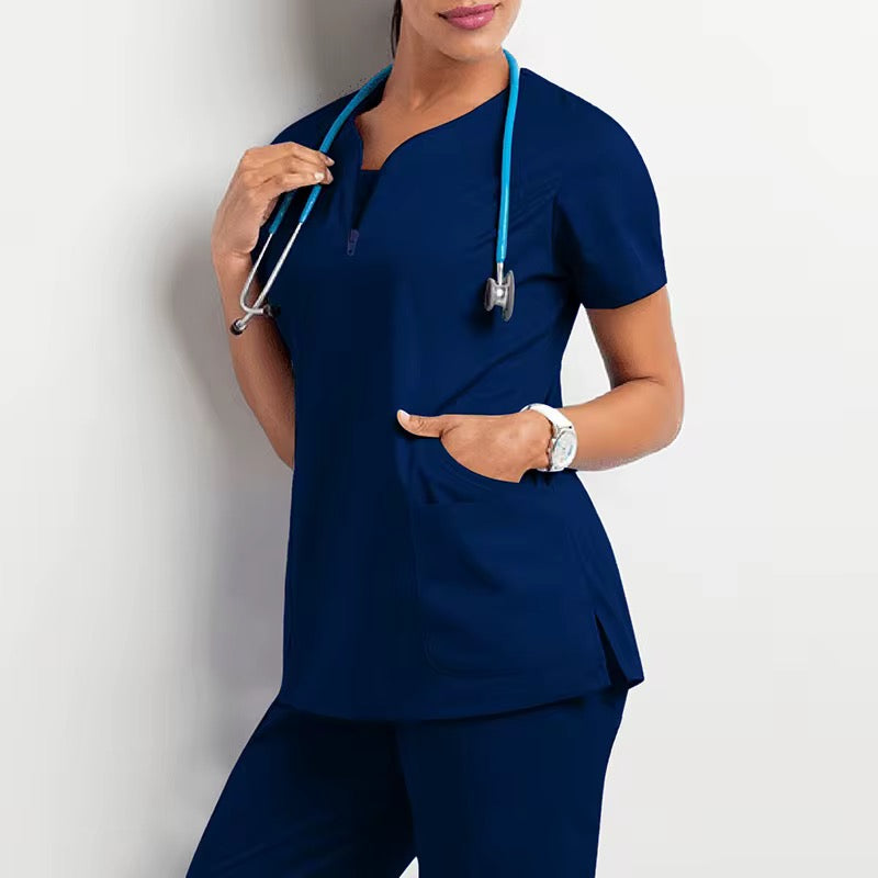 Navy Blue Scrub Set