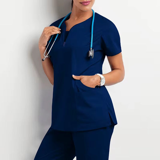 Navy Blue Scrub Set